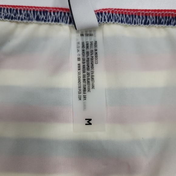 Solid & Striped Elle Bikini Bottom in American Rib Stripe Size Medium - Picture 6 of 10